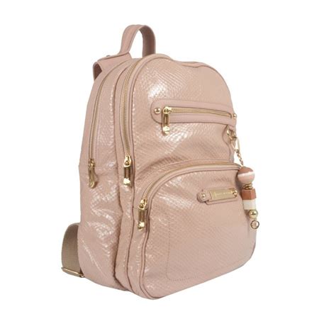 Mochila Couro Verniz Nude I Jorge Bischoff Sapatos Bolsas E Acess Rios Em Couro Leg Timo