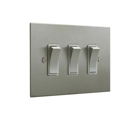 Stainless Steel Three Gang Rocker Switch Architonic