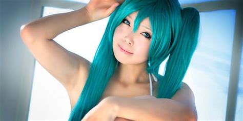 Hatsune Miku Bikini Cosplay By Unyo Hot Girl Sexy
