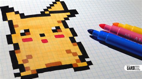 Handmade pixel art how to draw pikachu pixelart – Artofit