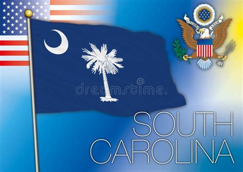 South Carolina Flag Stock Illustration Illustration Of Continent