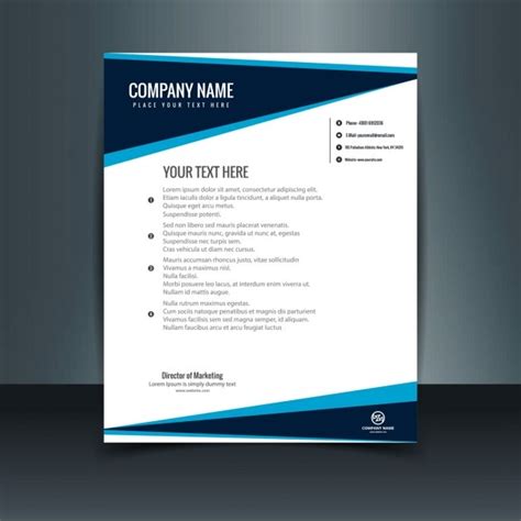 Free Vector | Modern letterhead template