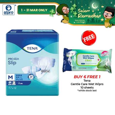 Tena Proskin Slip Plus M 12pcs Adult Diaper Leakage Protection