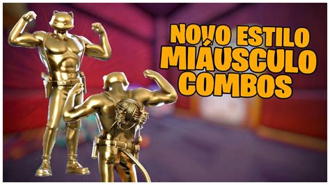 Mostrando O Novo Estilo Agente De Ouro Mi Usculo Combos Fortnite