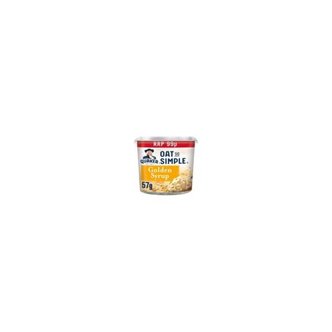 Quaker Oat So Simple Golden Syrup Porridge Pot 57g 8 X 57g On Onbuy