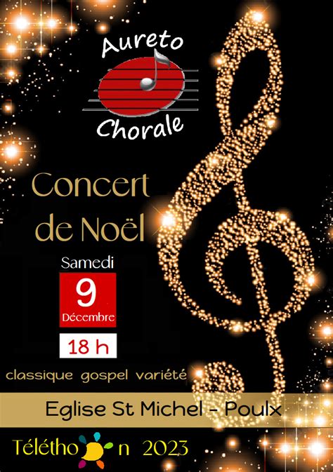 AURETO CONCERT DE NOEL TELETHON 2023 Mairie De Poulx Mairie De Poulx