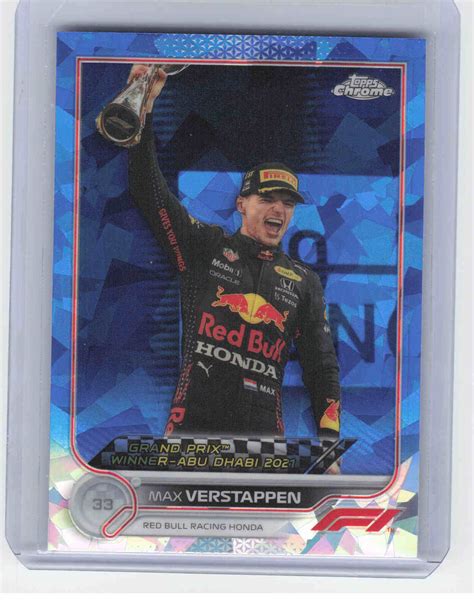 Topps Chrome Formula Sapphire Max Verstappen Ebay