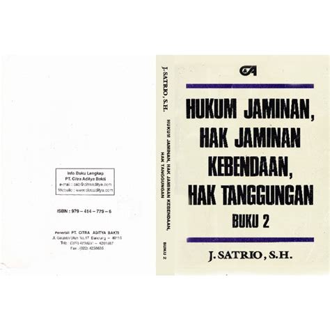 Jual Hukum Jaminan Hak Jaminan Hak Tanggungan Buku Shopee Indonesia