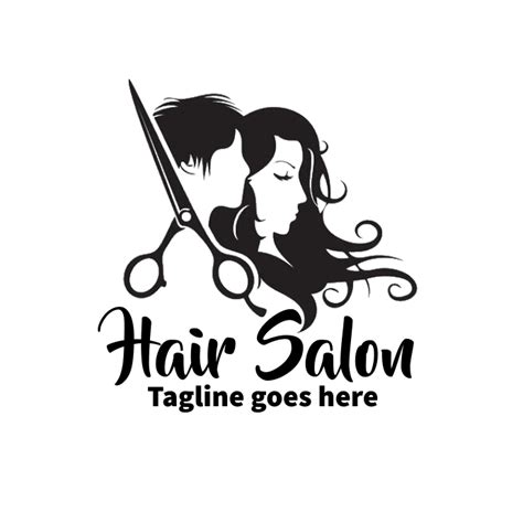 Design Black Woman Hair Salon Logo