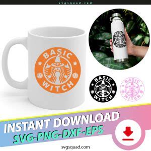 Basic Witch Starbucks SVG Halloween Basic Witch SVG SvgSquad