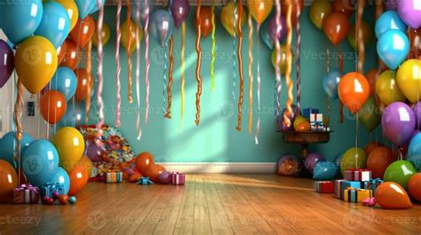 Birthday Party Holiday Background Illustration Ai Generative 24926181