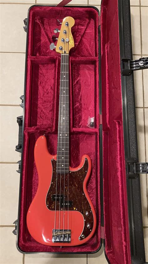 Vintage 1983 Fender Squier Precision Bass Red JV Japan Guitar Atelier