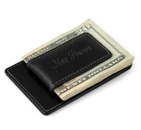 Leather Magnetic Money Clip with Credit Card Holder: HansonEllis.com