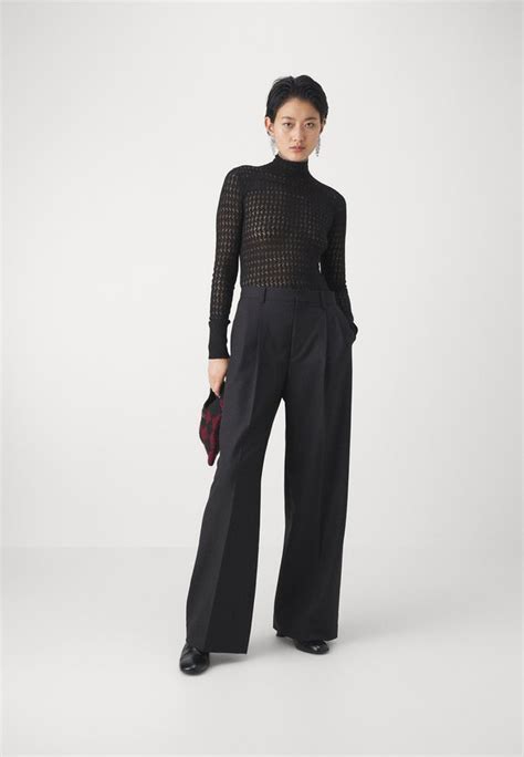 Filippa K Darcey Trousers Broek Black Zwart Zalando Nl