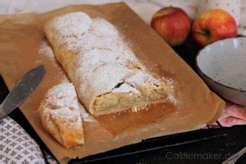 Einfacher S Dtiroler Apfelstrudel Mit M Rbeteig Castlemaker Foodblog