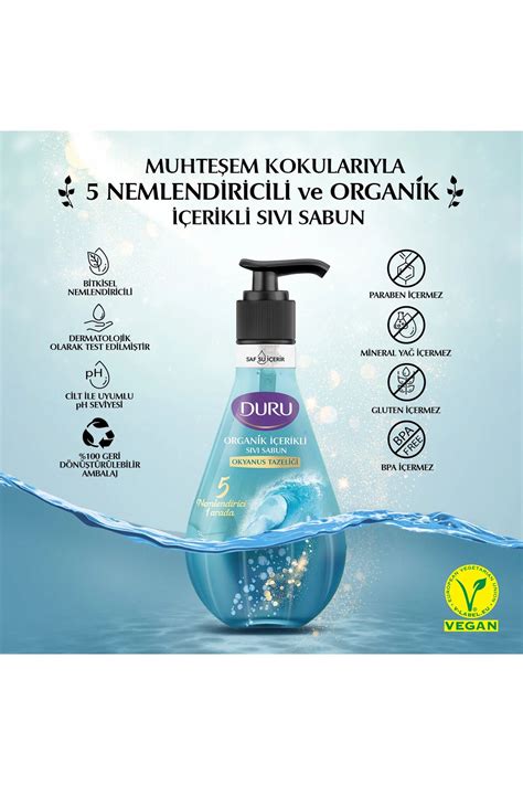 Duru Organik Içerikli Tazeliği Sıvı Sabun 500ml okyanus Fiyatı