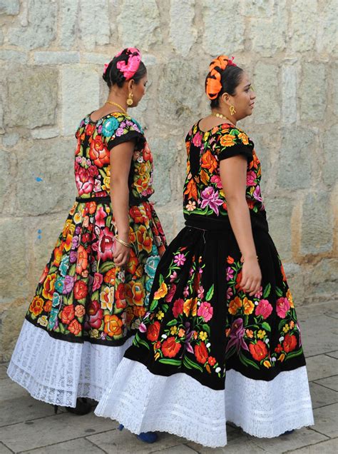 Oaxaca Traditional Mexican Dress Mexican Fashion Mexican