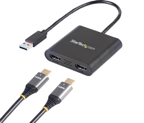 StarTech StarTech USB To Dual HDMI Adapter 4K External