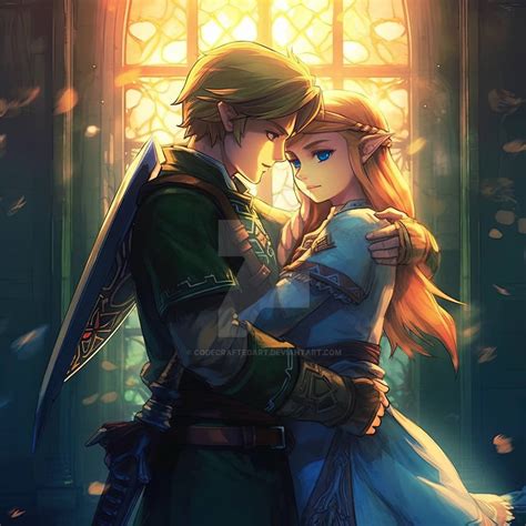 Zelda And Link Romance by CodeCraftedArt on DeviantArt