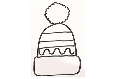 How To Draw A Beanie Simple Easy Hat And Beautiful