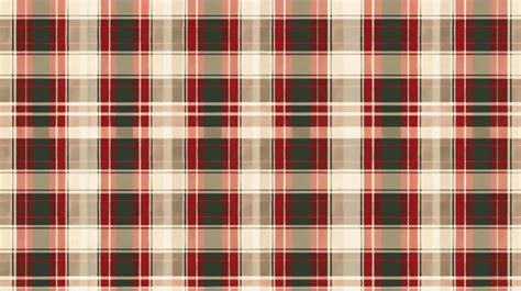 A Beautiful Tartan Plaid Pattern In Red Green And Beige This Classic