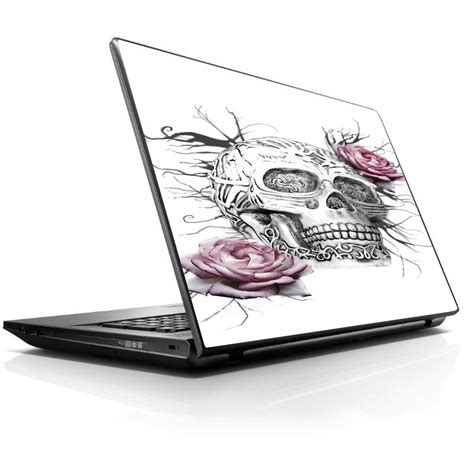 Laptop Notebook Universal Skin Decal Fits 13.3" To 16" / Roses In Skull ...