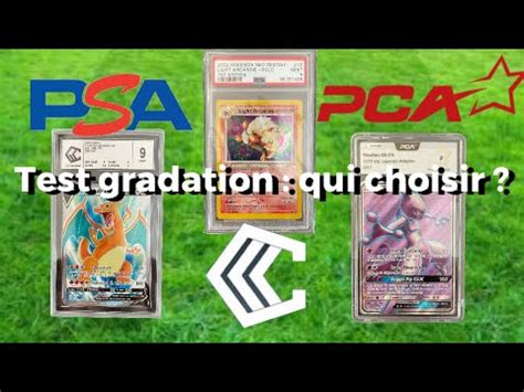 Grader ses cartes Pokémon PSA vs PCA vs CCC le match Quelle société