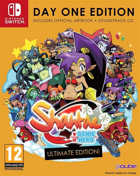 European Shantae Half Genie Hero Ultimate Day One Edition Boxart Uk