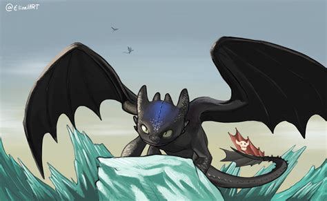 Toothless From How To Train Your Dragon By Elinnilart On Deviantart