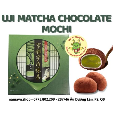 Mochi KYOTO UJI MATCHA CHOCO DAIFUKU 16pcs Bánh mochi socola nhân trà