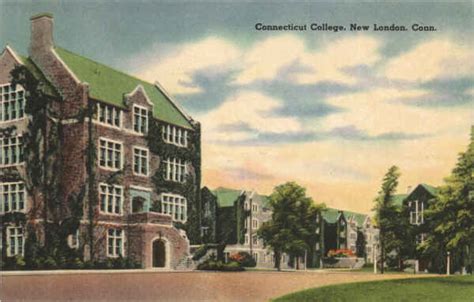 Connecticut College Vintage Postcard