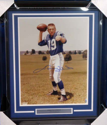 Johnny Unitas Autographed Memorabilia Signed Photo Jersey