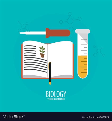 Biology Design Lab Icon Flat Royalty Free Vector Image