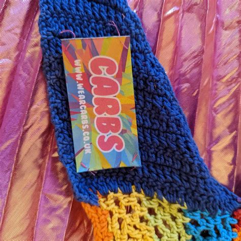 Cute Rainbow Crochet Bra Bikini Top By CARBS Depop