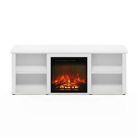 Furinno Montale 60 Inch TV Stand with Fireplace, Solid White, 1 - Kroger