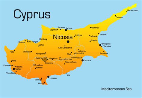 Cyprus Map Showing Attractions & Accommodation