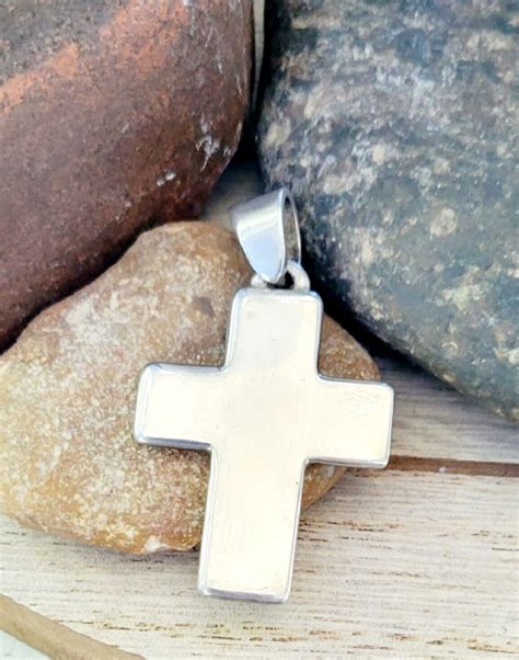 Retired James Avery Large Silver Cross Pendant Can Be Gem