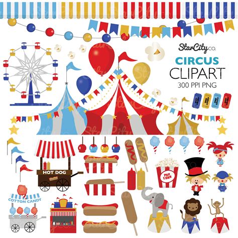 Circus Clip Art Clipart, Carnival Clip Art Clipart, Great For Birthday ...