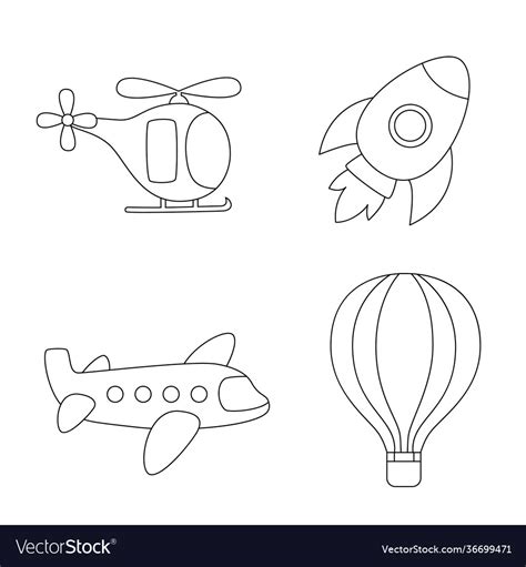 Air Transportation Coloring Pages