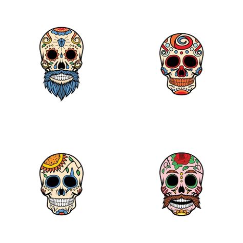 Premium Vector Sugar Skull Designs Vector Template