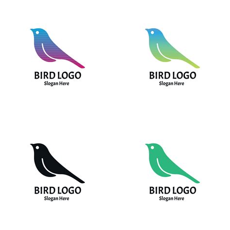 Set Of Colorful Bird Logos 7872807 Vector Art At Vecteezy