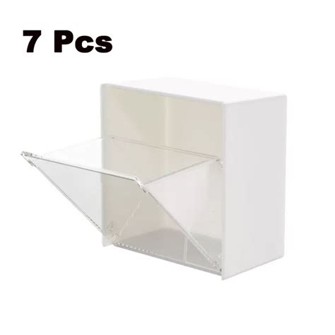 Go1Wall Mounted Flip Storage Box Punch Free Transparent Adhesive