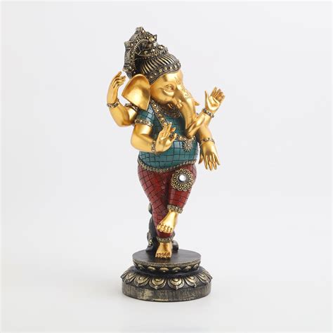 Buy Alpana Polyresin Dancing Ganesha Figurine From Home Centre At Just