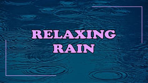 Rain Meditation Relaxing Rain Sound For Sleeping Calm Sound Of Rain