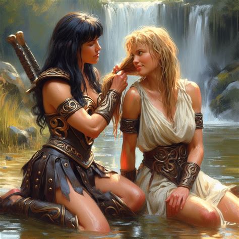 Xena and Gabrielle by HeadlessApe on DeviantArt