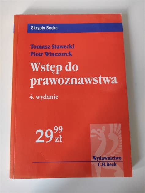 Wstęp do prawoznawstwa Warszawa Kup teraz na Allegro Lokalnie