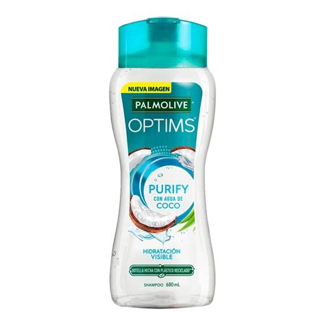 Shampoo Palmolive Optims purify hidratación visible 680 ml Bodega