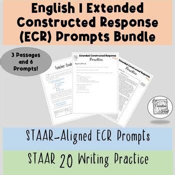 Staar Extended Constructed Response Ecr Prompts Bundle English I