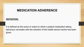 medication adherence | PPT