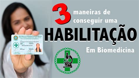 HABILITAÇÕES EM BIOMEDICINA I COMO CONSEGUIR YouTube